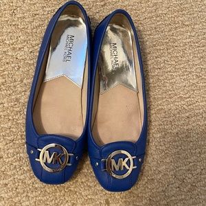 Michael kors royal blue flats loafers 7.5